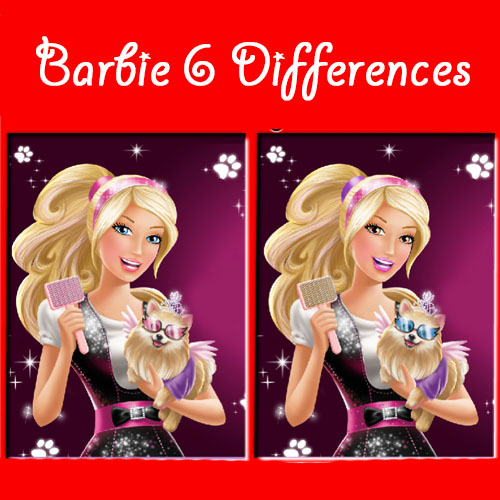 Barbie 6 Differences Play Barbie 6 Differences at